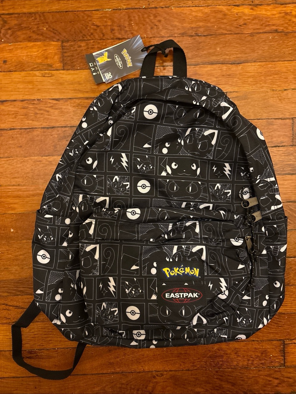 Eastpak x Pokémon Black Pikachu  Graphic Backpack book bag